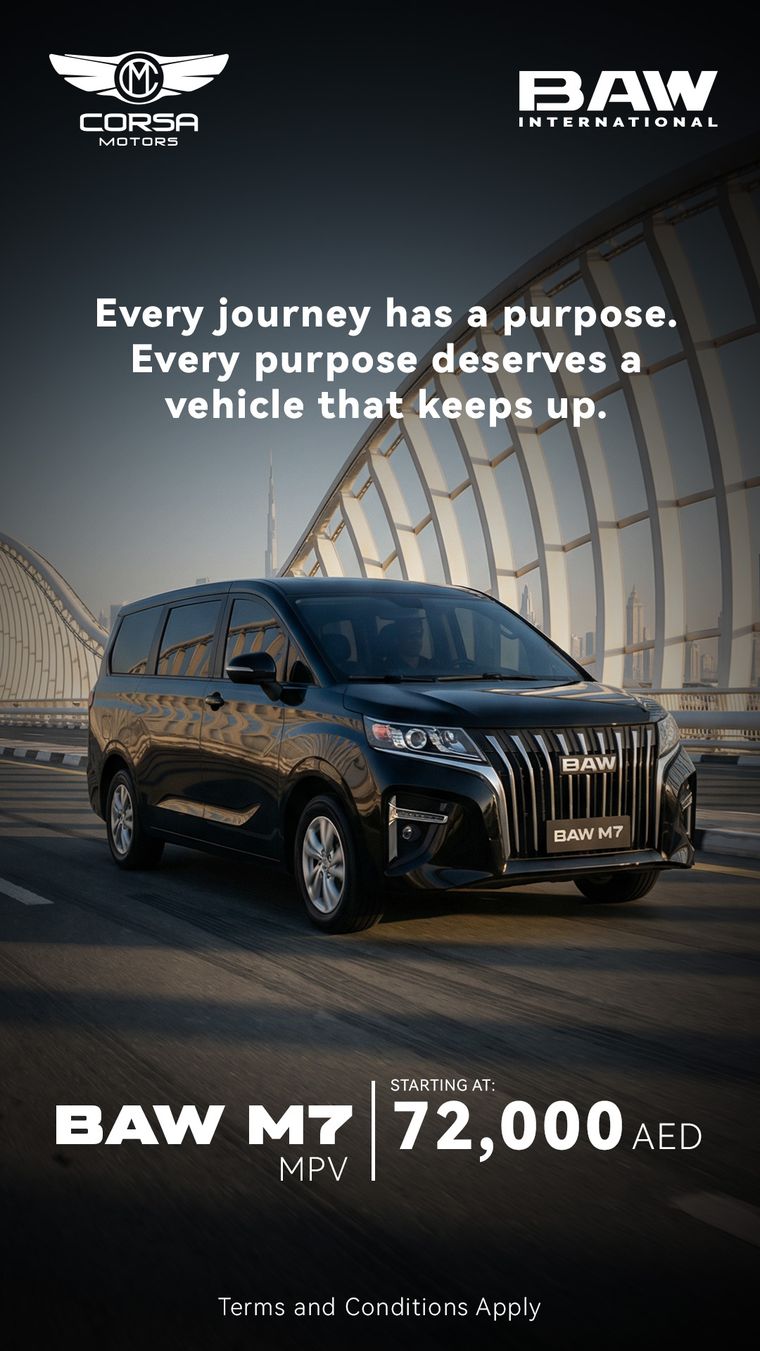 BAW UAE · Corsa — BAW M7 — Story Ads — image 2